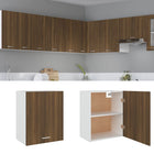 Bovenkast 50x31x60 cm bewerkt hout bruin eikenkleur