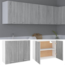 Wandkast hangend 80x31x60 cm bewerkt hout grijs sonoma eiken Hangkast 80 cm