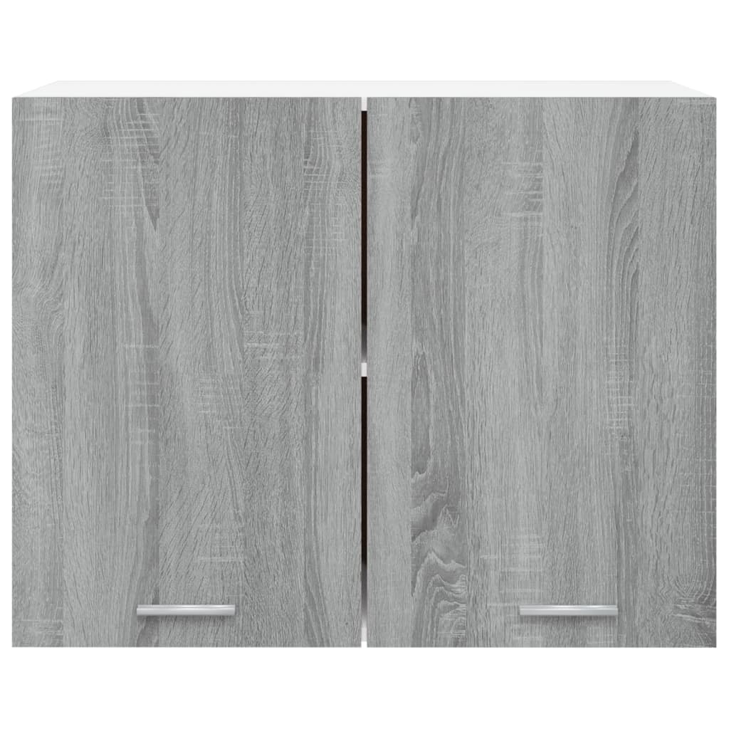 Wandkast hangend 80x31x60 cm bewerkt hout grijs sonoma eiken Hangkast 80 cm