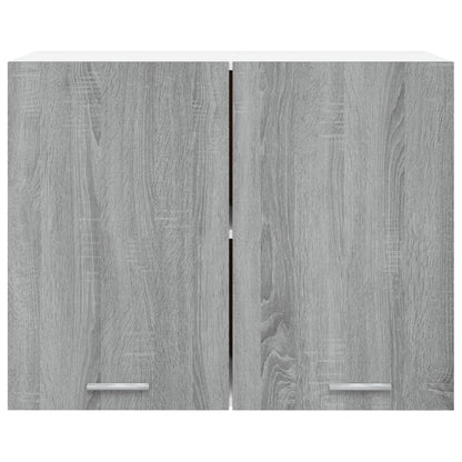 Wandkast hangend 80x31x60 cm bewerkt hout grijs sonoma eiken Hangkast 80 cm