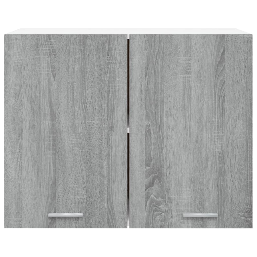 Wandkast hangend 80x31x60 cm bewerkt hout grijs sonoma eiken Hangkast 80 cm