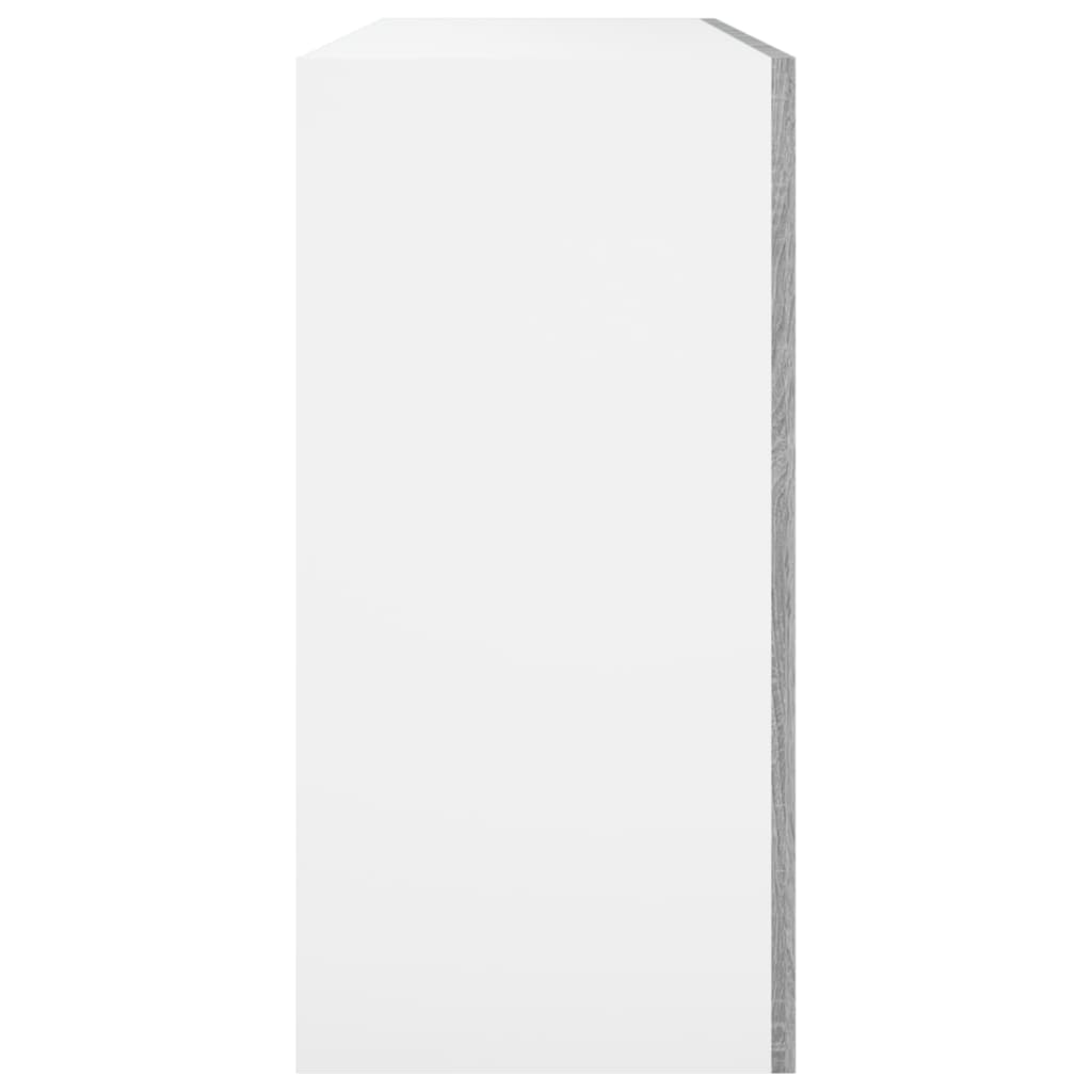 Wandkast hangend 80x31x60 cm bewerkt hout grijs sonoma eiken Hangkast 80 cm