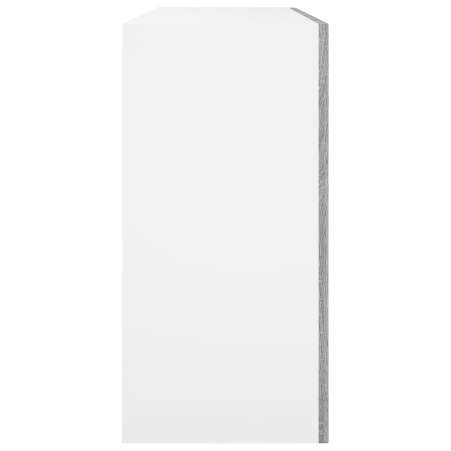 Wandkast hangend 80x31x60 cm bewerkt hout grijs sonoma eiken Hangkast 80 cm