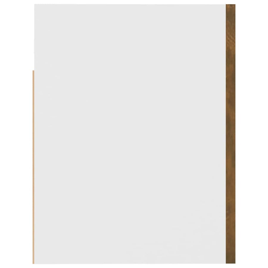 Wandkast hangend 60x31x40 cm bewerkt hout gerookt eikenkleurig Gerookt eiken