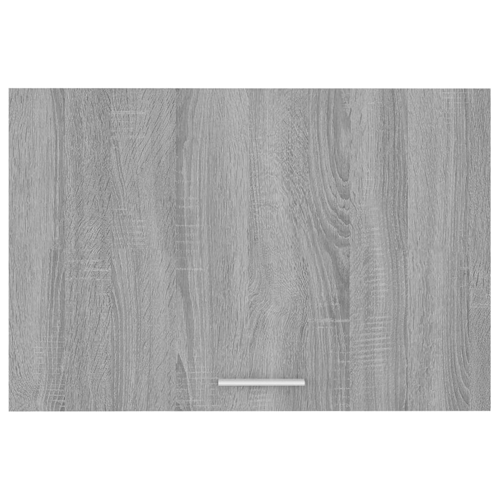 Wandkast Hangend 60X3X40 Cm Bewerkt Hout Eiken Grijs Sonoma handing cabinet with flip-up door