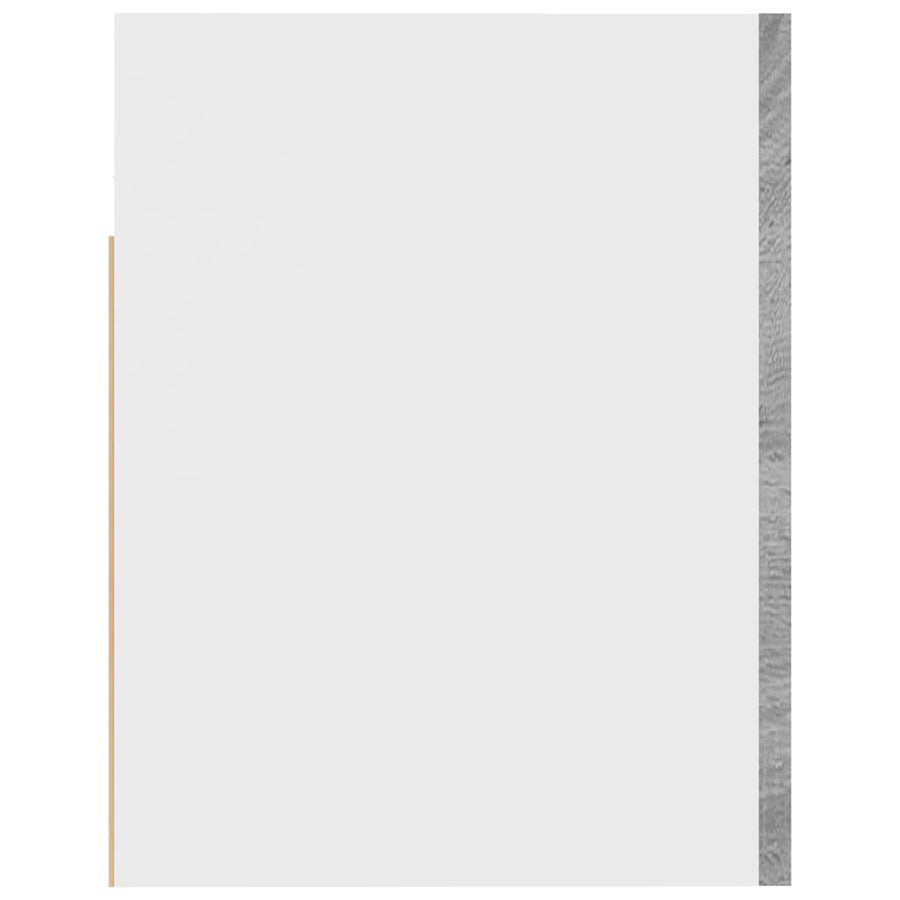Wandkast Hangend 60X3X40 Cm Bewerkt Hout Eiken Grijs Sonoma handing cabinet with flip-up door