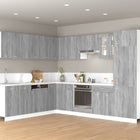 Wandkast Hangend 60X3X40 Cm Bewerkt Hout Eiken Grijs Sonoma handing cabinet with flip-up door