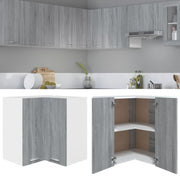 Hanghoekkast 57x57x60 cm bewerkt hout grijs sonoma eiken