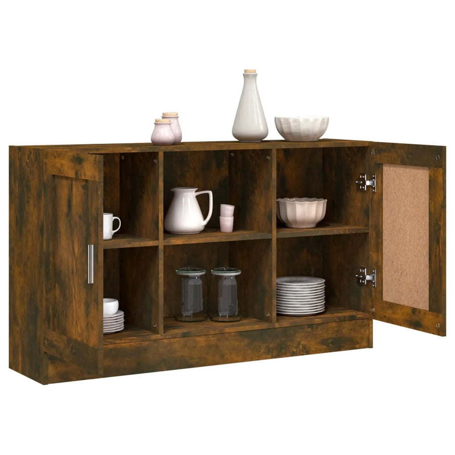 Dressoir 20X30,5X70 Cm Kleurig Gerookt eiken Bewerkt hout