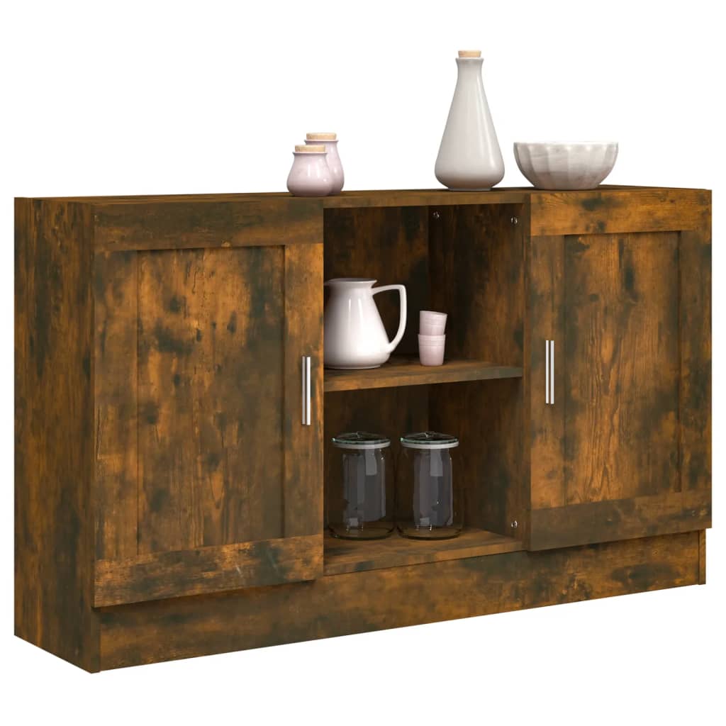 Dressoir 20X30,5X70 Cm Kleurig Gerookt eiken Bewerkt hout