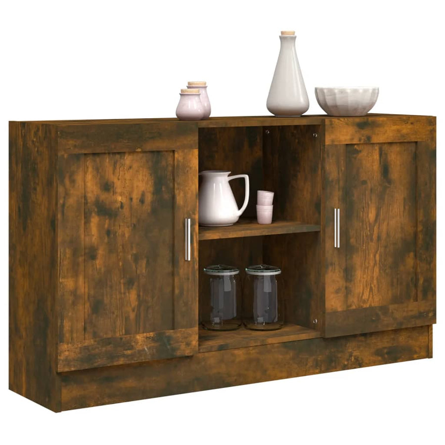 Dressoir 20X30,5X70 Cm Kleurig Gerookt eiken Bewerkt hout
