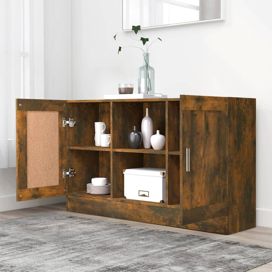 Dressoir 20X30,5X70 Cm Kleurig Gerookt eiken Bewerkt hout