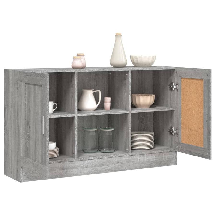 Dressoir 120X30,5X70 Cm Eikenkleurig Grijs sonoma