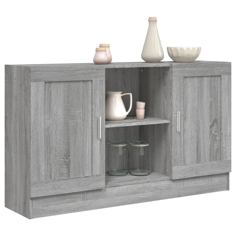 Dressoir 120X30,5X70 Cm Eikenkleurig Grijs sonoma