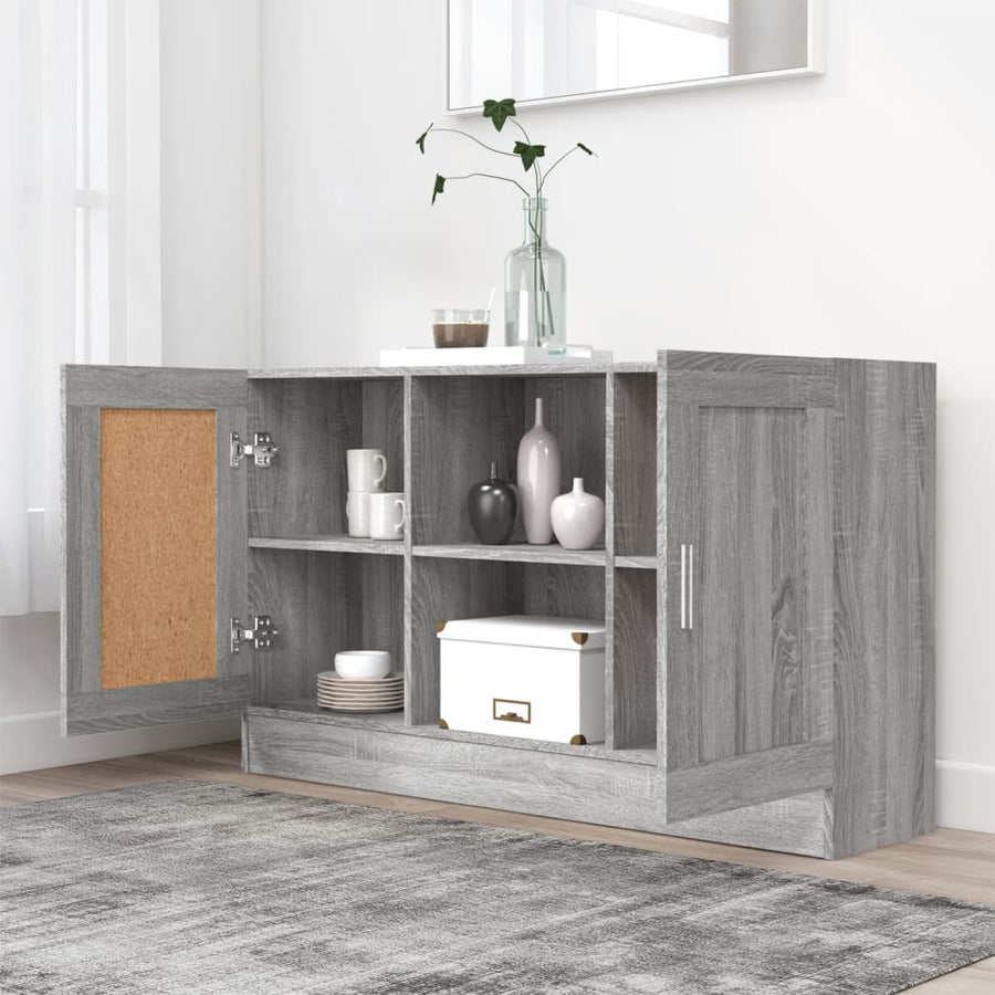 Dressoir 120X30,5X70 Cm Eikenkleurig Grijs sonoma