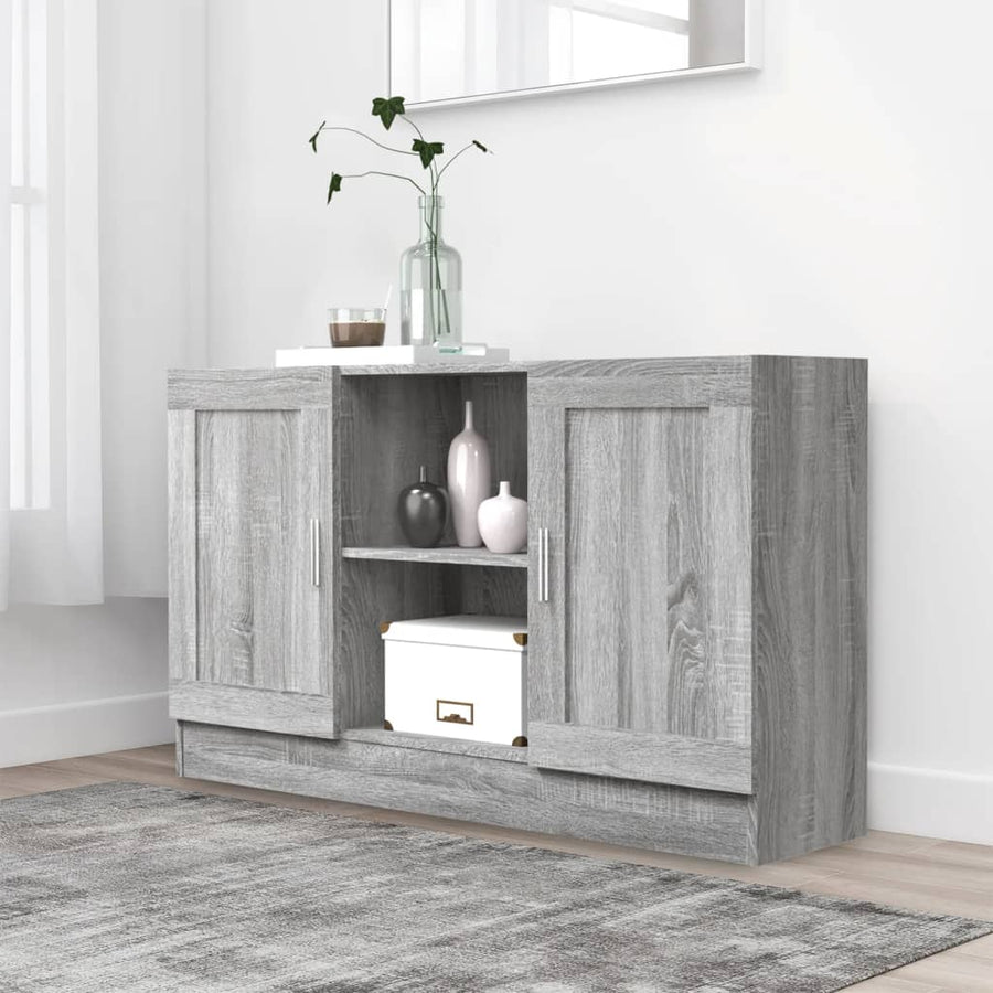 Dressoir 120X30,5X70 Cm Eikenkleurig Grijs sonoma