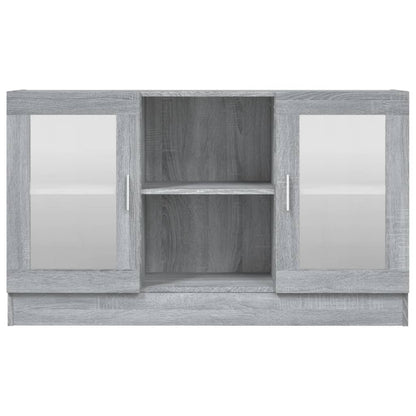 Vitrinekast 20X30,5X70 Cm Bewerkt Hout Eiken Grijs sonoma Bewerkt hout en glas
