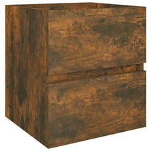 Wastafelkast 4X38,5X45 Cm Bewerkt Hout Kleurig 41 x 38.5 x 45 cm Gerookt eiken