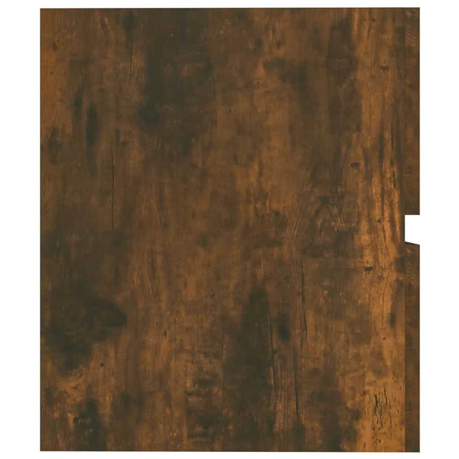 Wastafelkast 4X38,5X45 Cm Bewerkt Hout Kleurig 41 x 38.5 x 45 cm Gerookt eiken