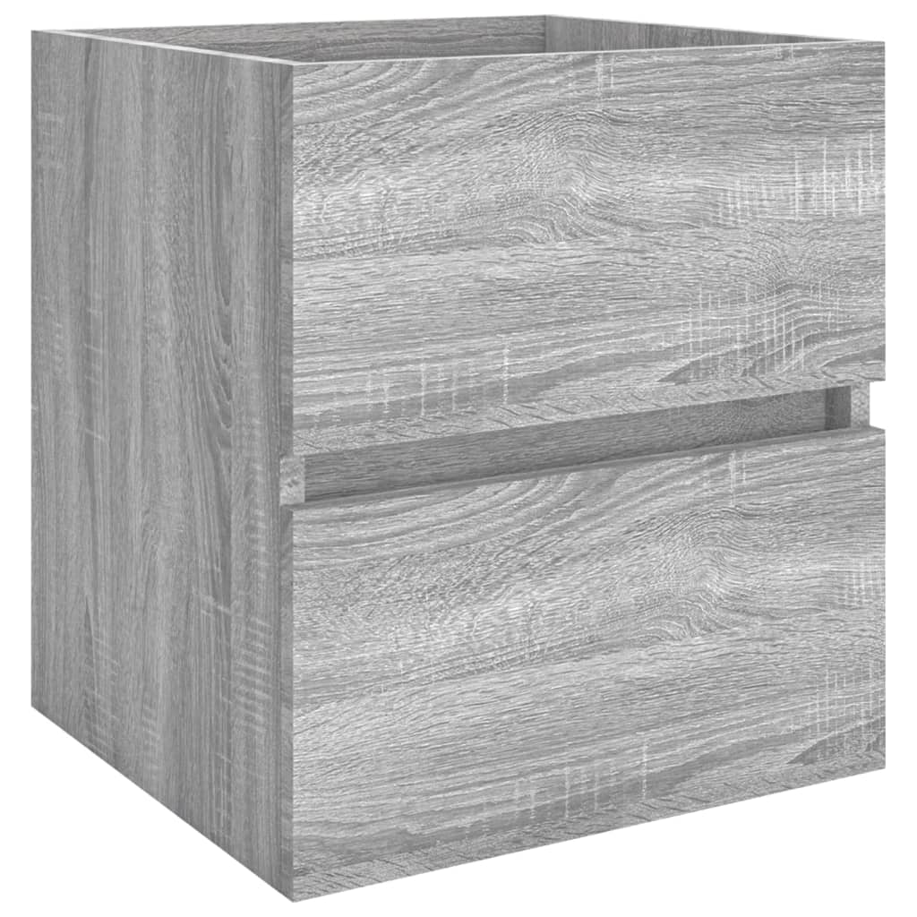 Wastafelkast 4X38,5X45 Cm Bewerkt Hout Eikenkleur 41 x 38.5 x 45 cm Grijs sonoma
