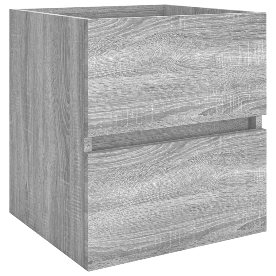 Wastafelkast 4X38,5X45 Cm Bewerkt Hout Eikenkleur 41 x 38.5 x 45 cm Grijs sonoma