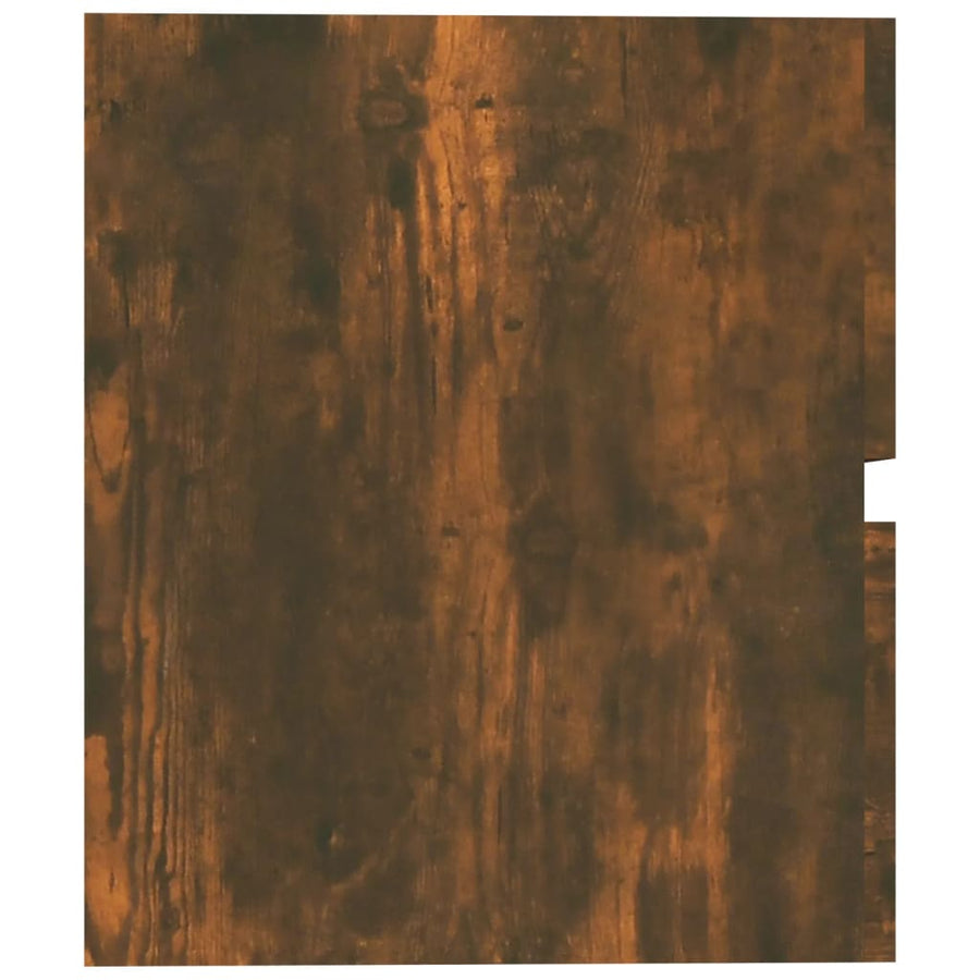 Wastafelkast 60X38,5X45 Cm Bewerkt Hout Kleurig 60 x 38.5 x 45 cm Gerookt eiken