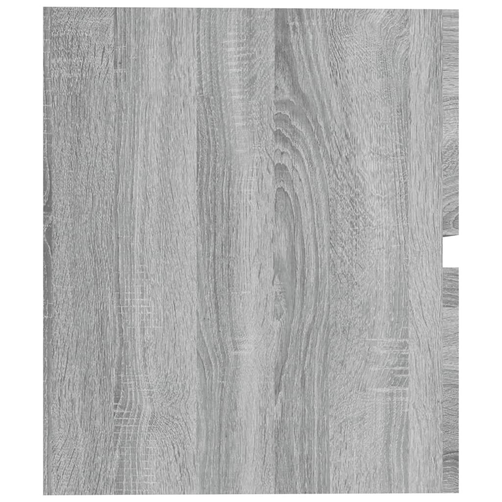 Wastafelkast 60X38,5X45 Cm Bewerkt Hout Eikenkleur 60 x 38.5 x 45 cm Grijs sonoma