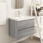 Wastafelkast 60x38,5x45 cm grijs sonoma eiken