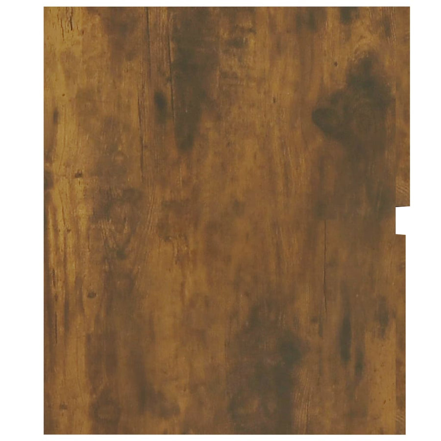 Wastafelkast 80X38,5X45 Cm Bewerkt Hout Kleurig 80 x 38.5 x 45 cm Gerookt eiken