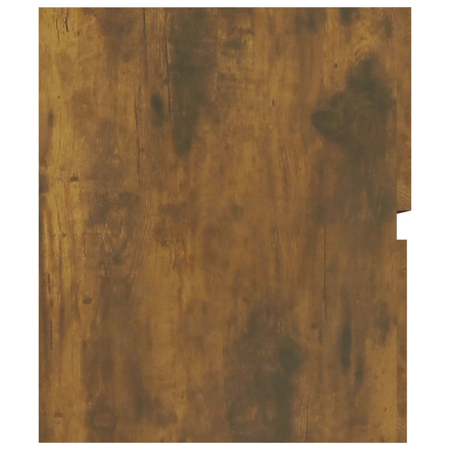Wastafelkast 90X38,5X45 Cm Bewerkt Hout Kleurig 90 x 38.5 x 45 cm Gerookt eiken