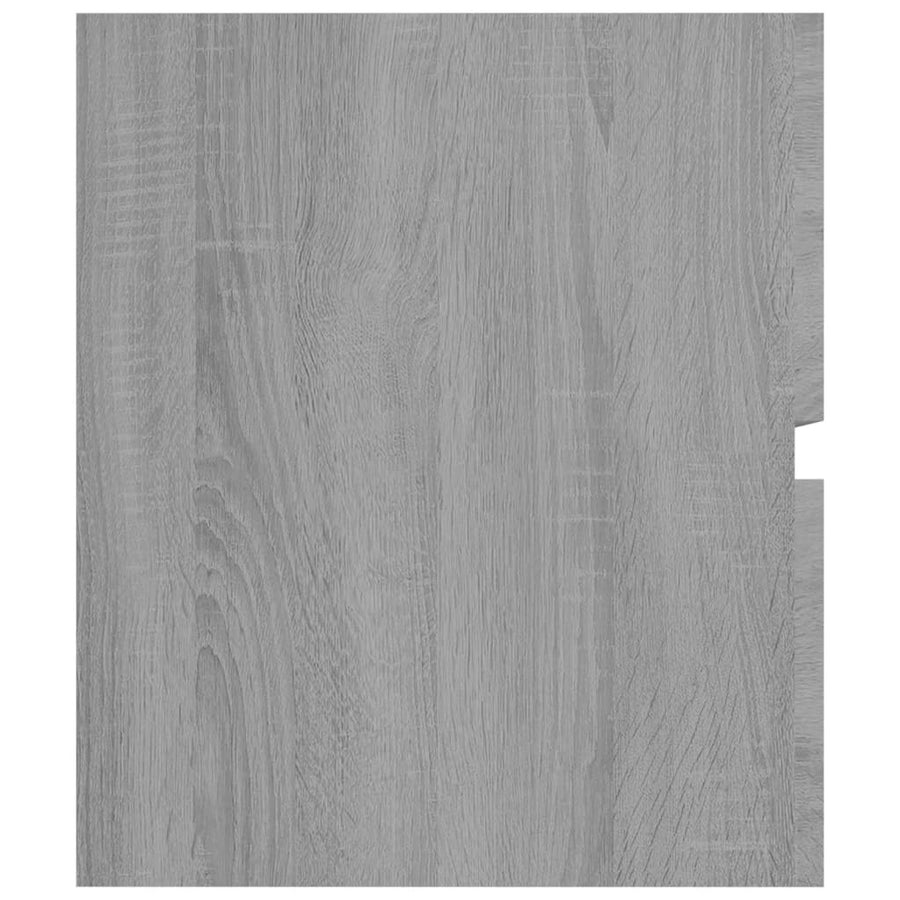 Wastafelkast 90X38,5X45 Cm Bewerkt Hout Grijs Sonoma Eikenkleur