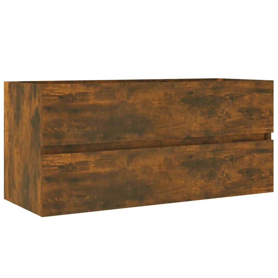 Wastafelkast 00X38,5X45 Cm Bewerkt Hout Kleurig 100 x 38.5 x 45 cm Gerookt eiken