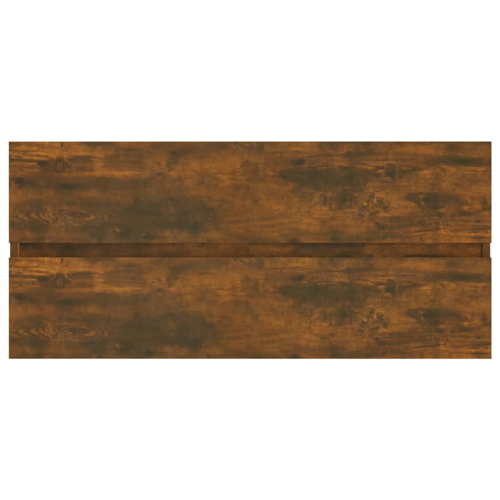 Wastafelkast 00X38,5X45 Cm Bewerkt Hout Kleurig 100 x 38.5 x 45 cm Gerookt eiken