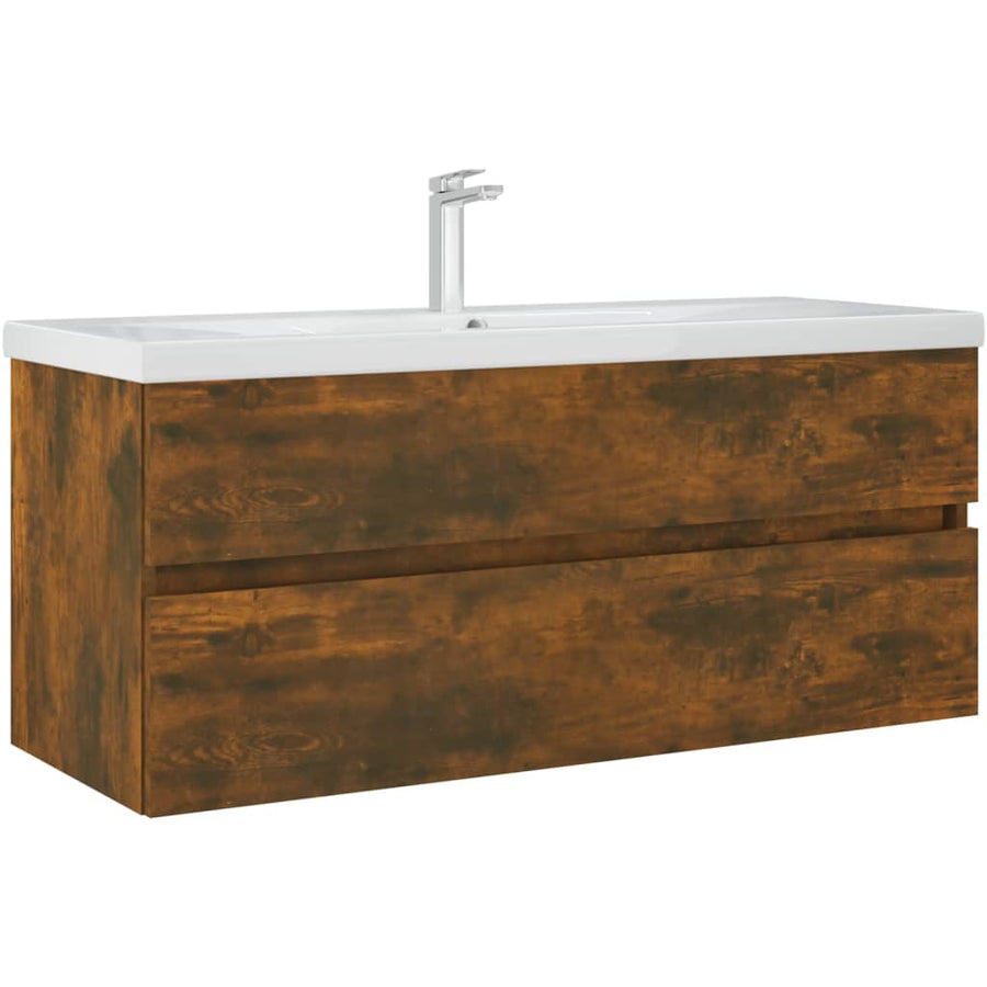 Wastafelkast 00X38,5X45 Cm Bewerkt Hout Kleurig 100 x 38.5 x 45 cm Gerookt eiken