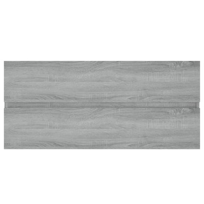 Wastafelkast 00X38,5X45 Cm Bewerkt Hout Eiken 100 x 38.5 x 45 cm Grijs sonoma