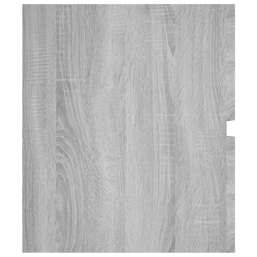 Wastafelkast 00X38,5X45 Cm Bewerkt Hout Eiken 100 x 38.5 x 45 cm Grijs sonoma