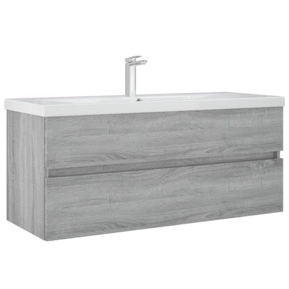 Wastafelkast 00X38,5X45 Cm Bewerkt Hout Eiken 100 x 38.5 x 45 cm Grijs sonoma