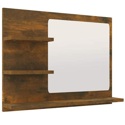 Badkamerspiegel 60X0,5X45 Cm Bewerkt Hout Kleurig Gerookt eiken