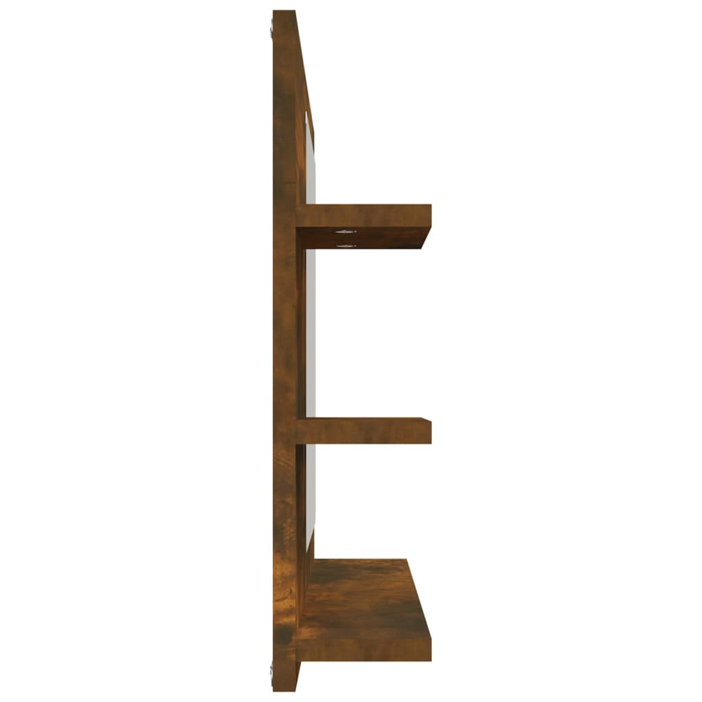Badkamerspiegel 60X0,5X45 Cm Bewerkt Hout Kleurig Gerookt eiken
