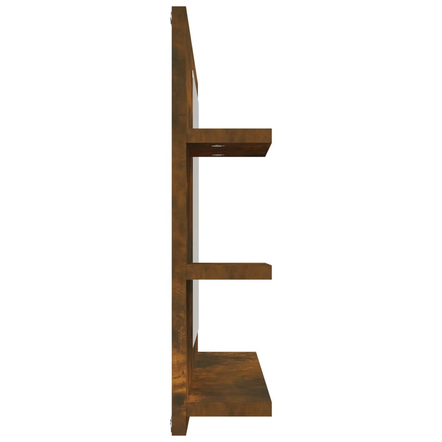 Badkamerspiegel 60X0,5X45 Cm Bewerkt Hout Kleurig Gerookt eiken