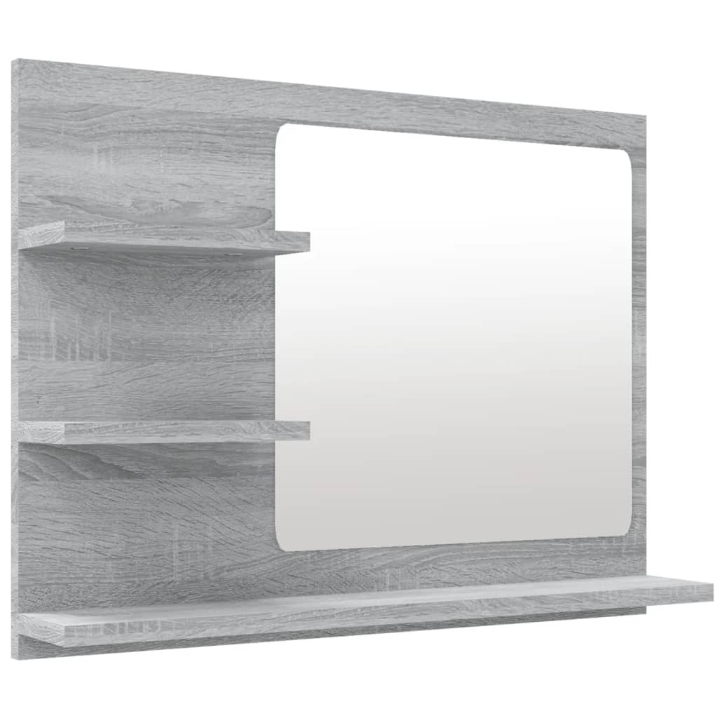 Badkamerspiegel 60X0,5X45 Cm Bewerkt Hout Eiken Grijs sonoma