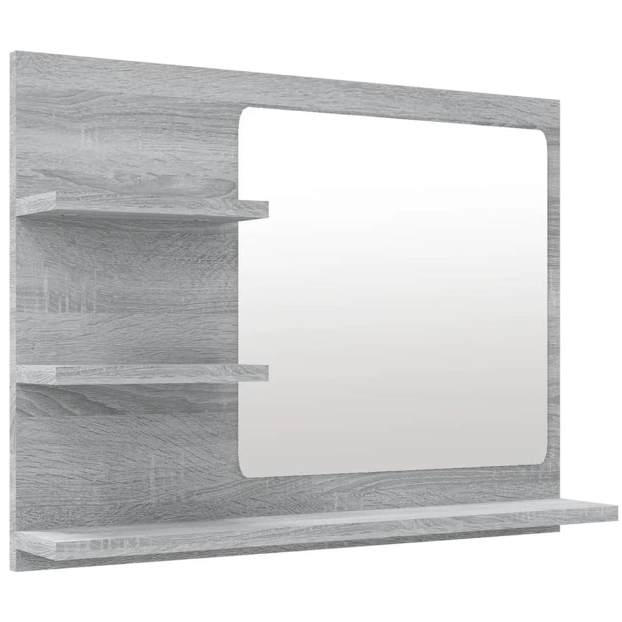 Badkamerspiegel 60X0,5X45 Cm Bewerkt Hout Eiken Grijs sonoma