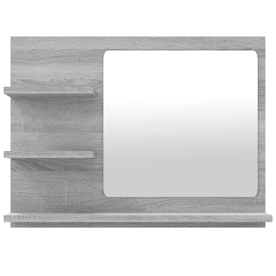 Badkamerspiegel 60X0,5X45 Cm Bewerkt Hout Eiken Grijs sonoma