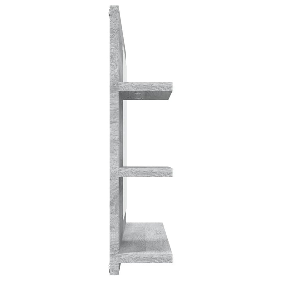 Badkamerspiegel 60X0,5X45 Cm Bewerkt Hout Eiken Grijs sonoma