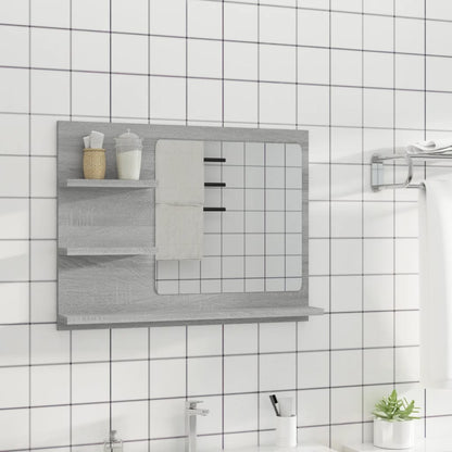 Badkamerspiegel 60X0,5X45 Cm Bewerkt Hout Eiken Grijs sonoma