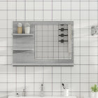 Bathroom mirror 60x10.5x45 cm engineered wood grey Sonoma oak