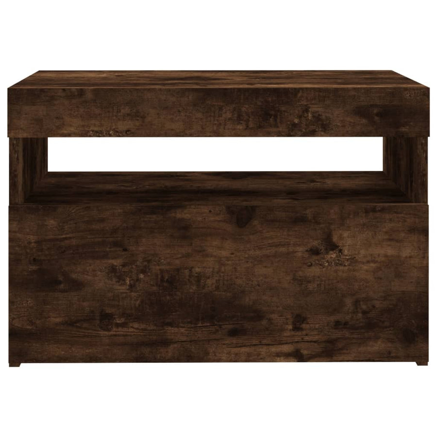 Tv-Meubel Met Led-Verlichting Kleurig 1 60 x 35 x 40 cm Gerookt eiken