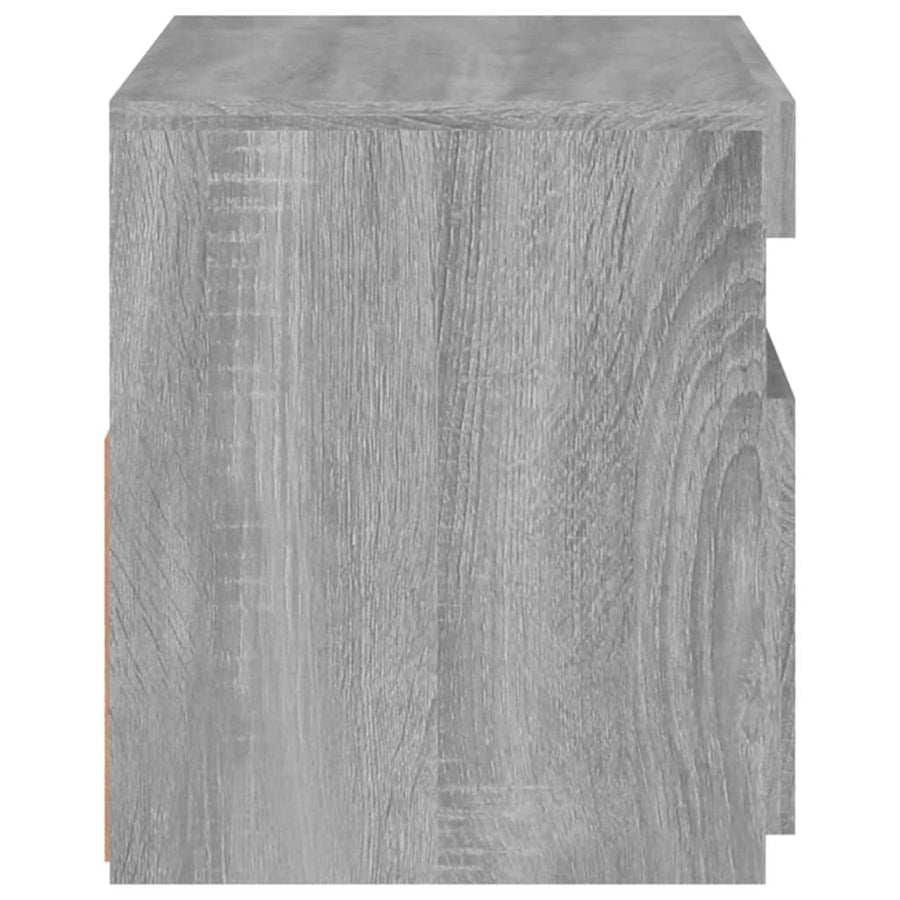 Tv-Meubel Met Led-Verlichting Eiken 1 60 x 35 x 40 cm Grijs sonoma