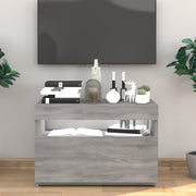 Tv-meubel 60x35x40 cm grijs sonoma eiken met led
