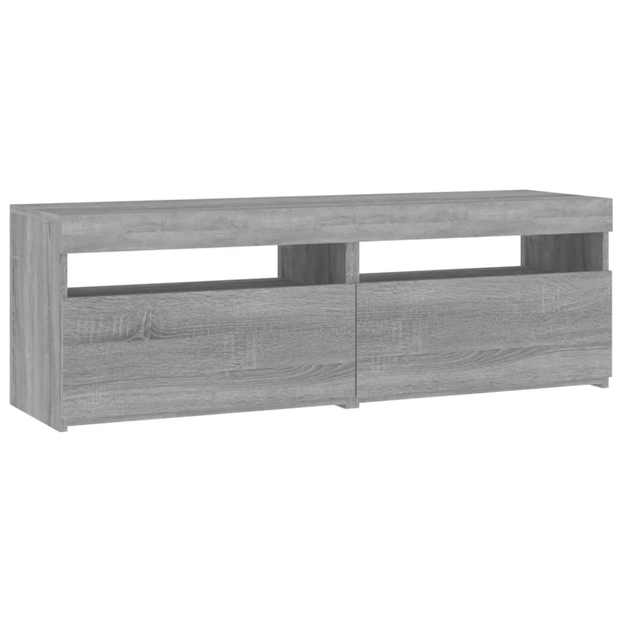Tv-Meubels Met Led-Verlichting 2 60 x 35 x 40 cm Grijs sonoma